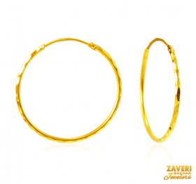 22Kt Gold Hoop Earrings