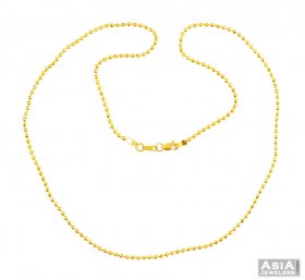 22K Yellow Gold Balls Chain (20 in) ( Gold Fancy Chains )