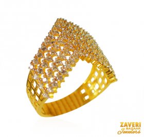 22kt Gold CZ Ring ( Stone Rings )