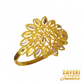 22Kt Gold Two Tone Fancy Ring