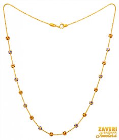 22 Karat Gold Meenakari Chain ( Gold Fancy Chains )