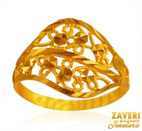 22Karat Plain Gold Ring for Ladies ( 22K Gold Rings )