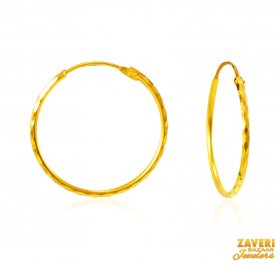 22Kt Gold Hoop Earrings