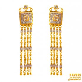 22KT Long Fancy Earrings ( Gold Long Earrings )