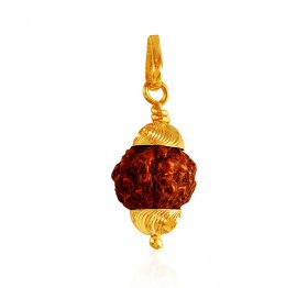 22kt Gold Rudraksha Pendant ( Ganesh, Laxmi, Krishna and more )