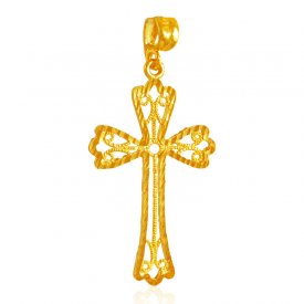22 Karat Gold Cross Pendant
