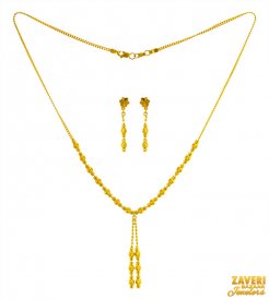 Dokia Set 22K Gold ( 22K Light Necklace Sets )