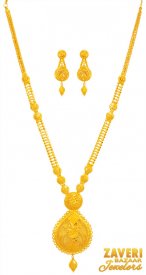 22 Kt Gold Fancy Long Necklace ( 22K Necklace Sets (Long) )
