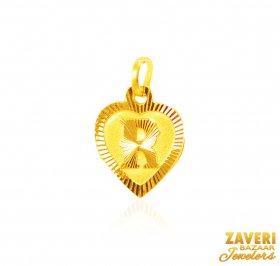 22Kt Gold Initial Pendant (R)