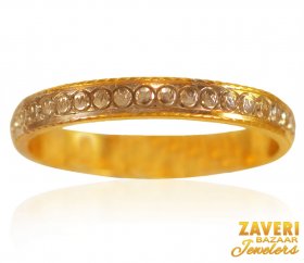 22K Gold Two Town Ladies Band ( 22K Gold Rings )