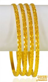 22k Gold  bangles(4 pcs) ( 22K Gold Bangles )