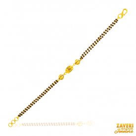 22Kt Gold Antique BlkBeads Bracelet ( 22K Ladies Bracelets )
