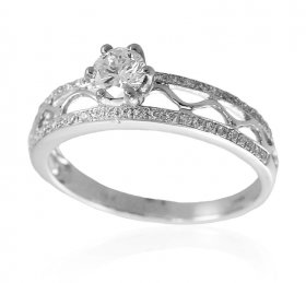 18k Gold Certified Solitaire Ring