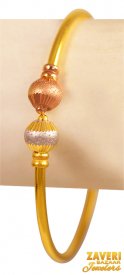 22Kt Gold Multi Tone Kada (1 Pc)  ( 22K Gold Kadas )