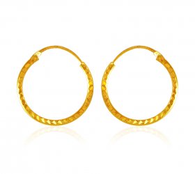 22K Gold Hoop Earrings  ( 22K Gold Hoops )