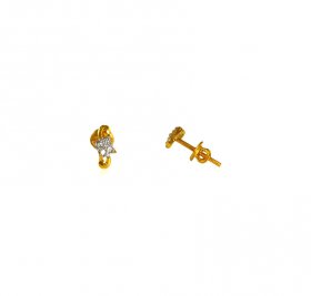 22 Kt Gold Ladies CZ Earrings