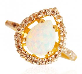 22k Gold  Opal  Stone Ring