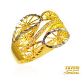 22 Kt Gold CZ Rings ( Stone Rings )