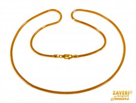 22 Kt Gold Two Tone Chain