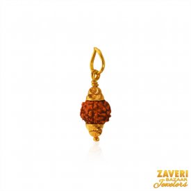 22k Gold Rudraksha Pendant ( Ganesh, Laxmi, Krishna and more )