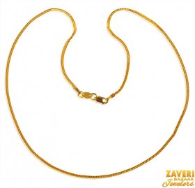 22K Gold Chain in Fox Tail ( Plain Gold Chains )