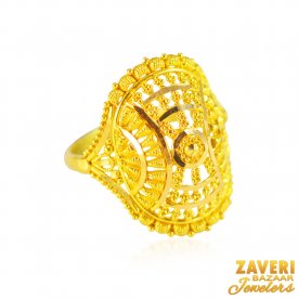 22KT Gold Fancy  Ring ( 22K Gold Rings )