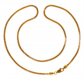 22kt Gold Box Chain (18 inches) ( Plain Gold Chains )