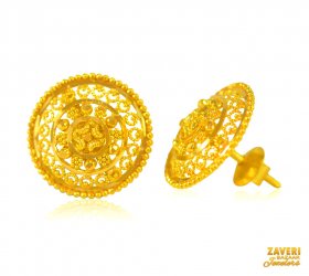 22 Kt Gold Ladies Earring ( 22K Gold Tops )
