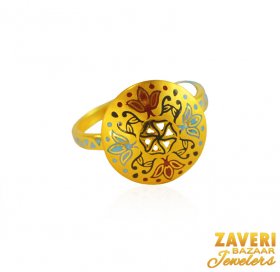 22 kt Gold Ring For Ladies