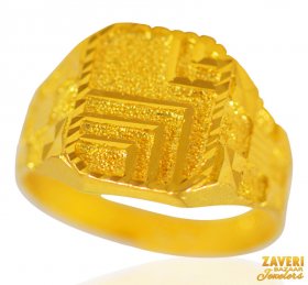 22KT Gold Mens Fancy Ring ( Men`s Rings )