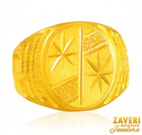 22K Gold Mens Ring  ( Men`s Rings )