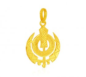 22K Khanda Pendant ( Ganesh, Laxmi, Krishna and more )