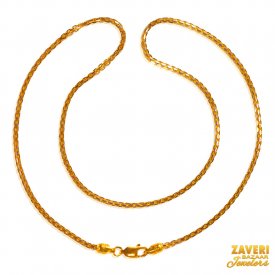 22 Karat Gold Two Tone  Chain ( Gold Fancy Chains )