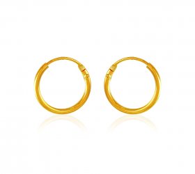 22Kt Gold Hoop Earrings  ( 22K Gold Hoops )