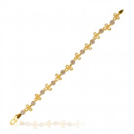 22K Gold Fancy Bracelet ( 22K Ladies Bracelets )