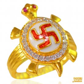 22K Gold Designer Ring ( Stone Rings )