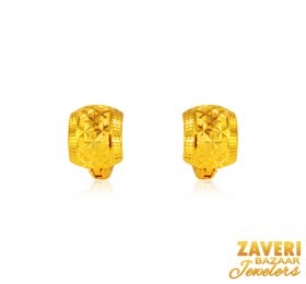 22Kt  Gold Clip On Earrings 