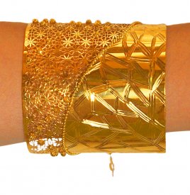 22K Gold Kadas - 22K Gold Wide Kada, Pipe Kada and broad bangles can be ...