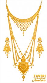 22k Yellow Gold Necklace Set ( 22K Necklace Sets (Long) )