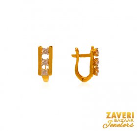 22Kt Gold Clip On Earrings ( Gold Clipon Earrings )