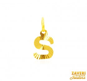 22Kt Gold Initial Pendant (S)