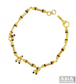 Gold Meenakari Bracelet 22K