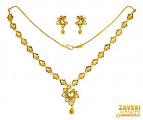 22Karat Gold Necklace Set ( 22K Light Necklace Sets )