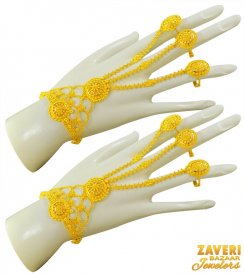 22kt Gold Filigree Panja ( 2 pc) ( 22K Ladies Bracelets )