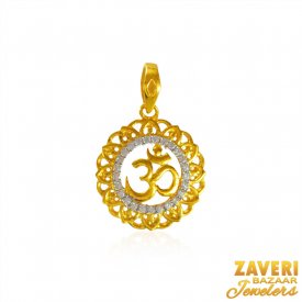 Variety of Om Signs and Shiva Pendants (22K Gold) collection