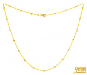 22Kt Gold Multi Tone Fancy Chain